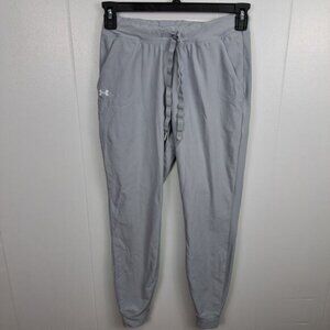 Under‎ Armour Women’s Joggers XS Gray Lightweight Pants Logo Drawstring